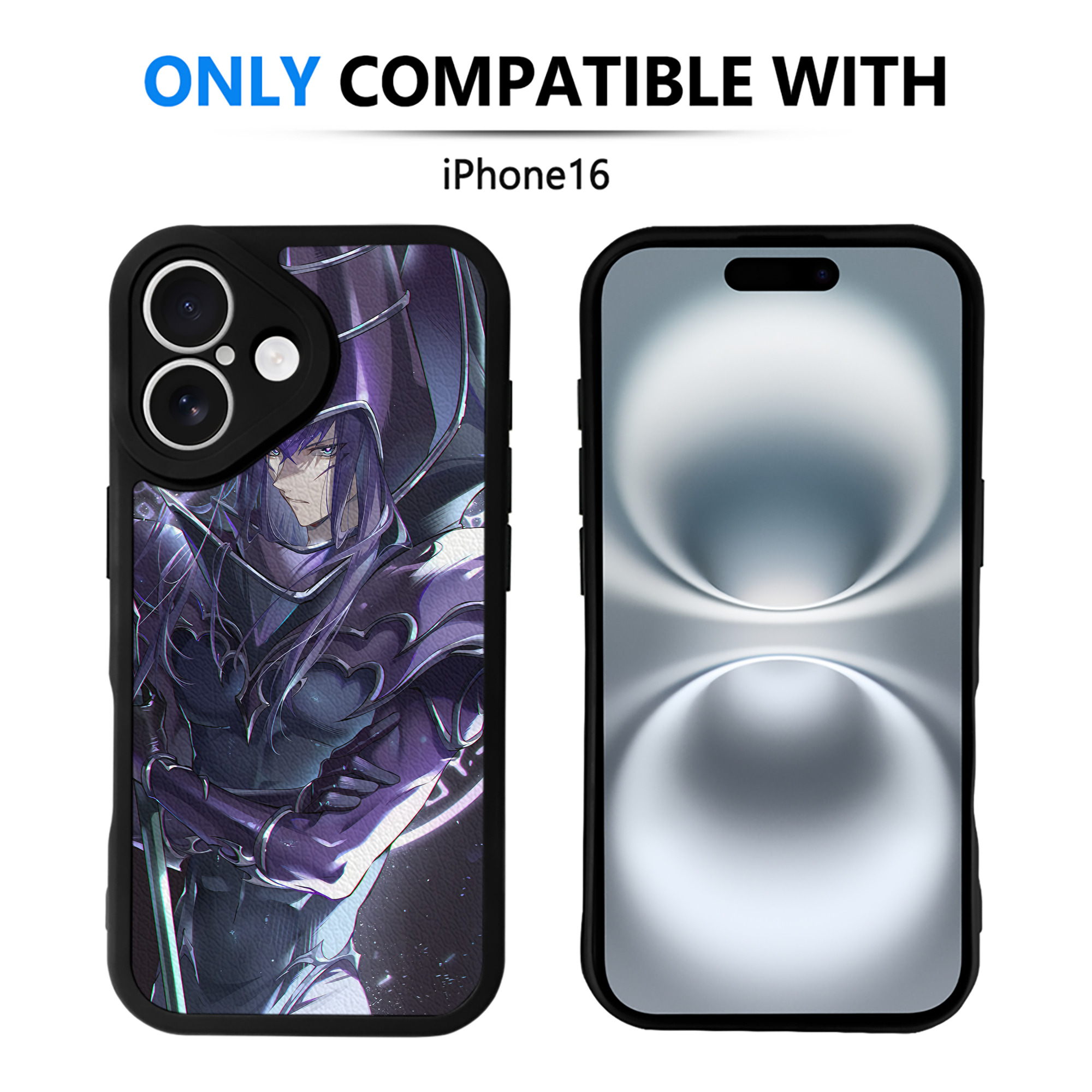 （画像用） 遊☆戯☆王 Yu-Gi-Oh! 【iPhone 16シリーズ対応】シリコンスマホケース（レザー調） 材質：シリコン